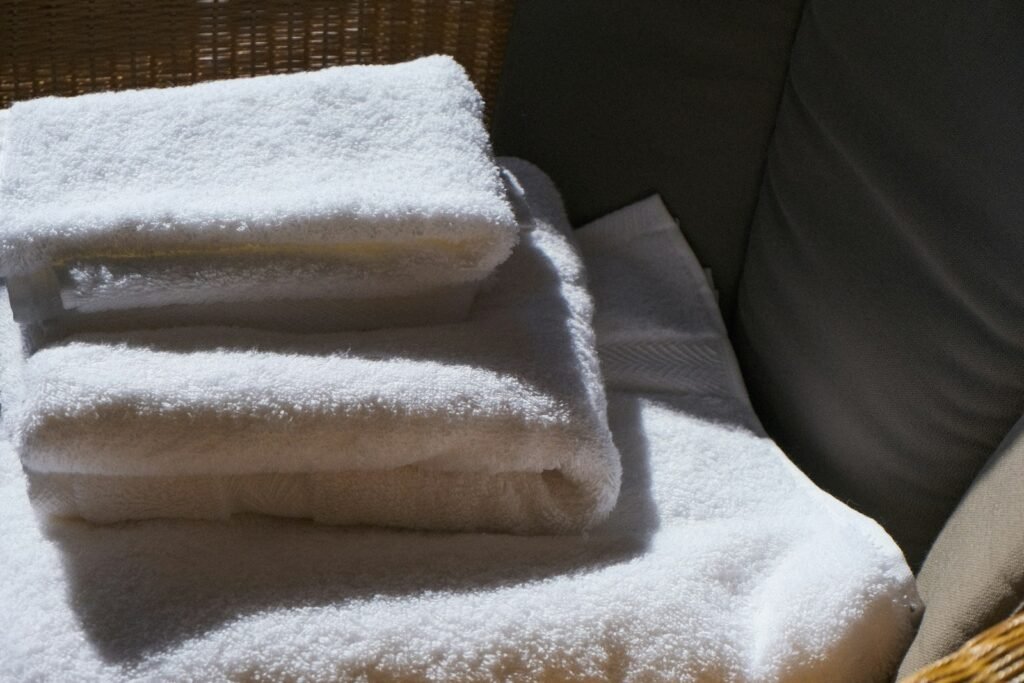 Towels and bathrobes